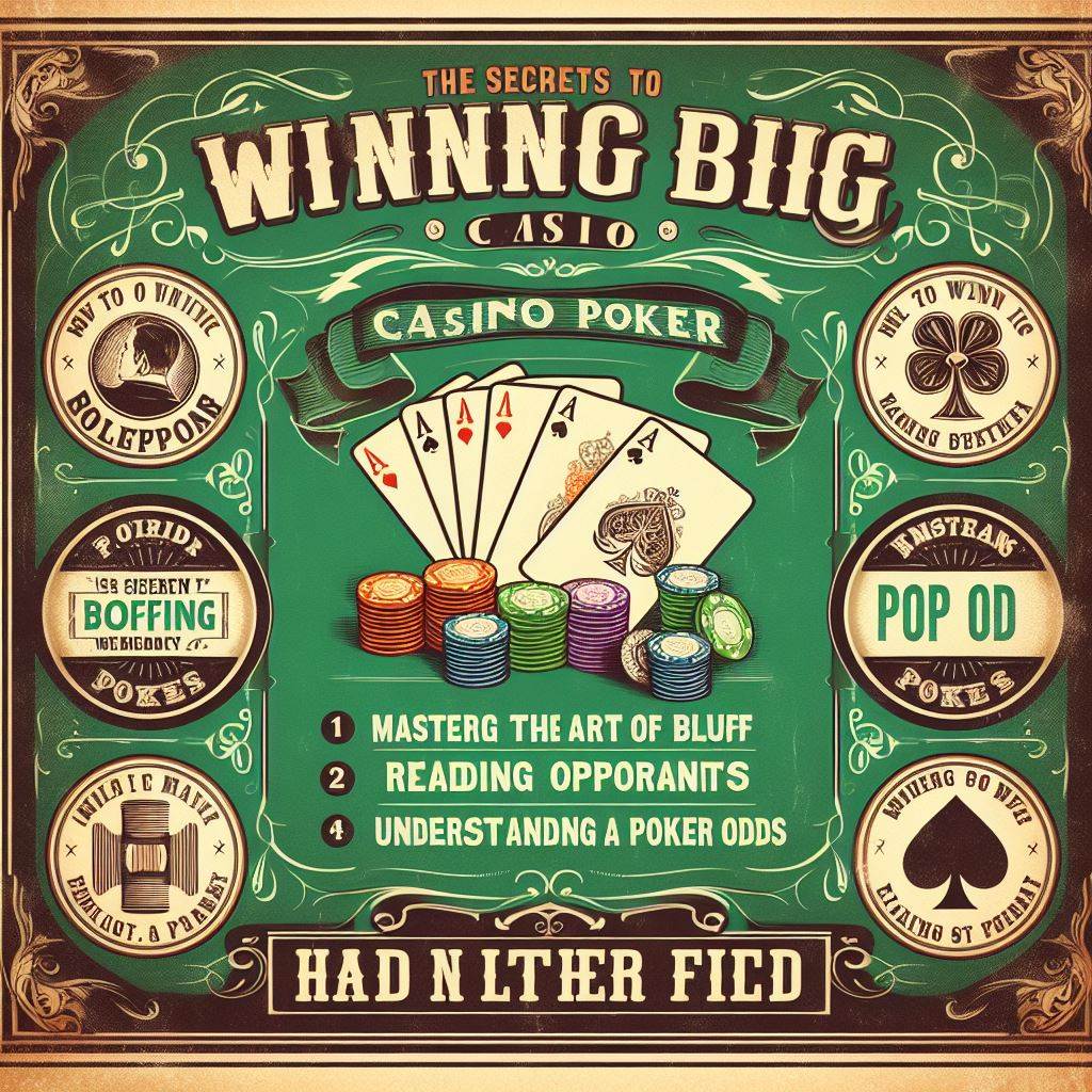 The Secrets Behind Winning Big in Casino Poker